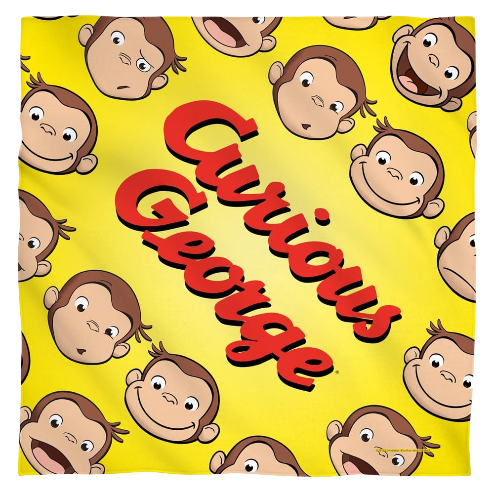Curious George - Heads - Bandana Bandanas Curious George