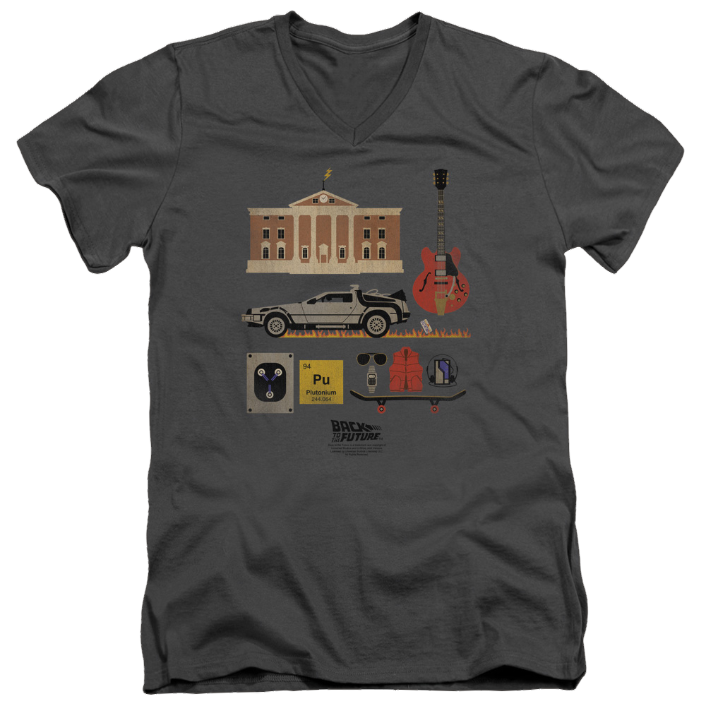 Back To The Future Items - Men's V-Neck T-Shirt Men's V-Neck T-Shirt Back to the Future