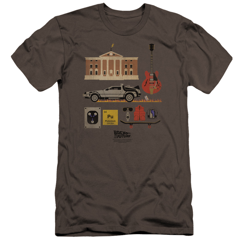 Back To The Future Items - Men's Premium Slim Fit T-Shirt Men's Premium Slim Fit T-Shirt Back to the Future