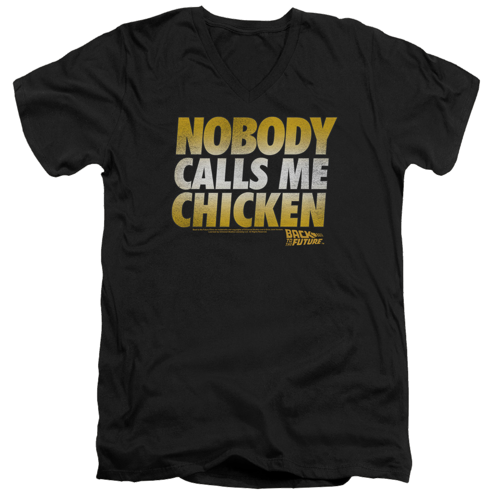 Back To The Future Chicken - Men's V-Neck T-Shirt Men's V-Neck T-Shirt Back to the Future