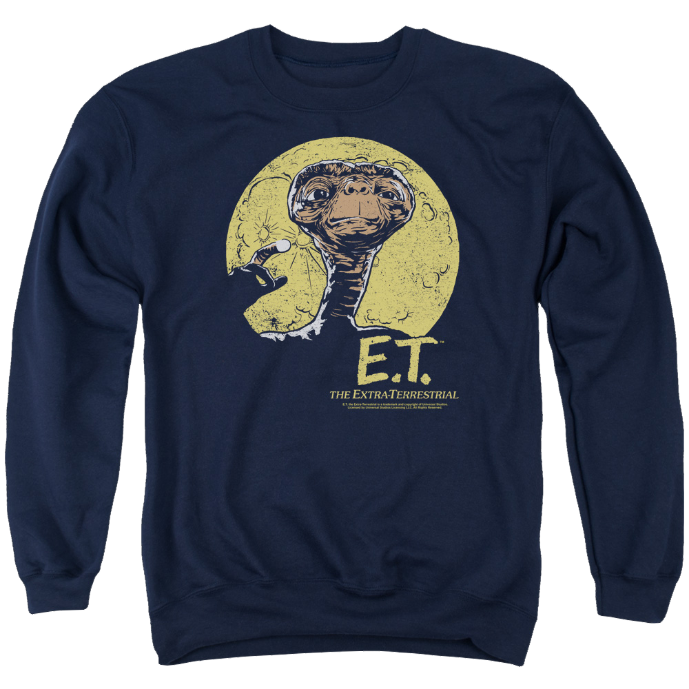E.T. Moon Frame - Men's Crewneck Sweatshirt Men's Crewneck Sweatshirt E.T.