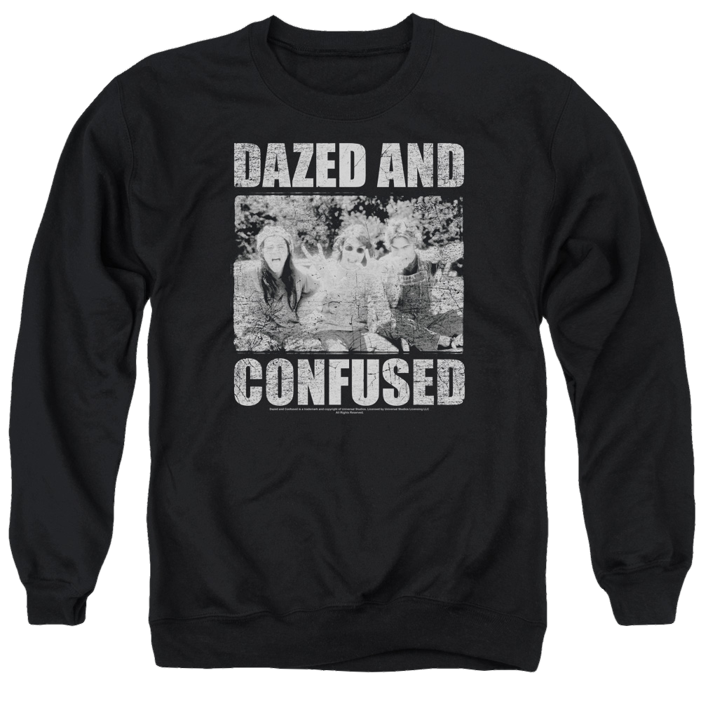 Dazed & Confused Rock On - Men's Crewneck Sweatshirt Men's Crewneck Sweatshirt Dazed & Confused