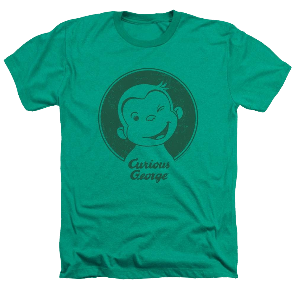 Curious George Classic Wink - Men's Heather T-Shirt Men's Heather T-Shirt Curious George