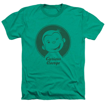 Curious George Classic Wink - Men's Heather T-Shirt Men's Heather T-Shirt Curious George