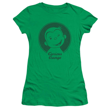 Curious George Classic Wink - Juniors T-Shirt Juniors T-Shirt Curious George