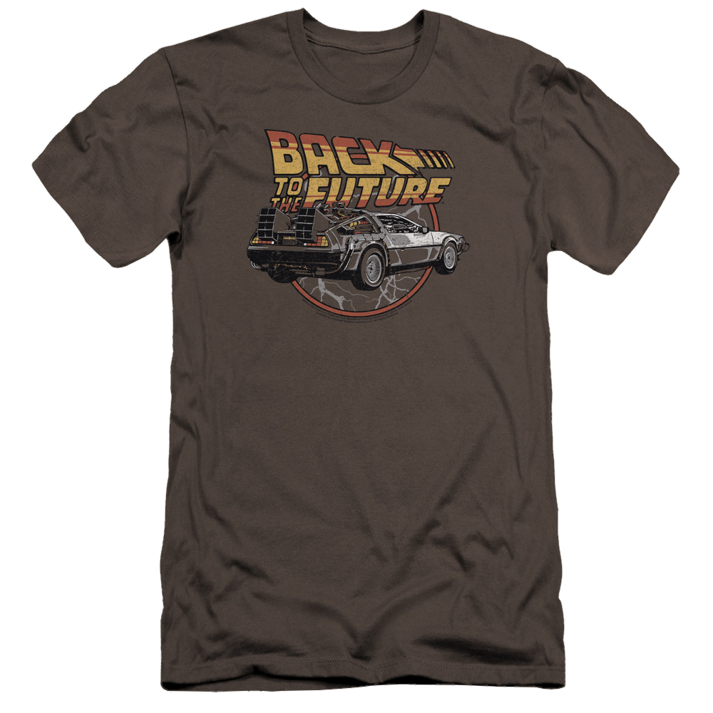 Back To The Future Time Machine - Men's Premium Slim Fit T-Shirt Men's Premium Slim Fit T-Shirt Back to the Future