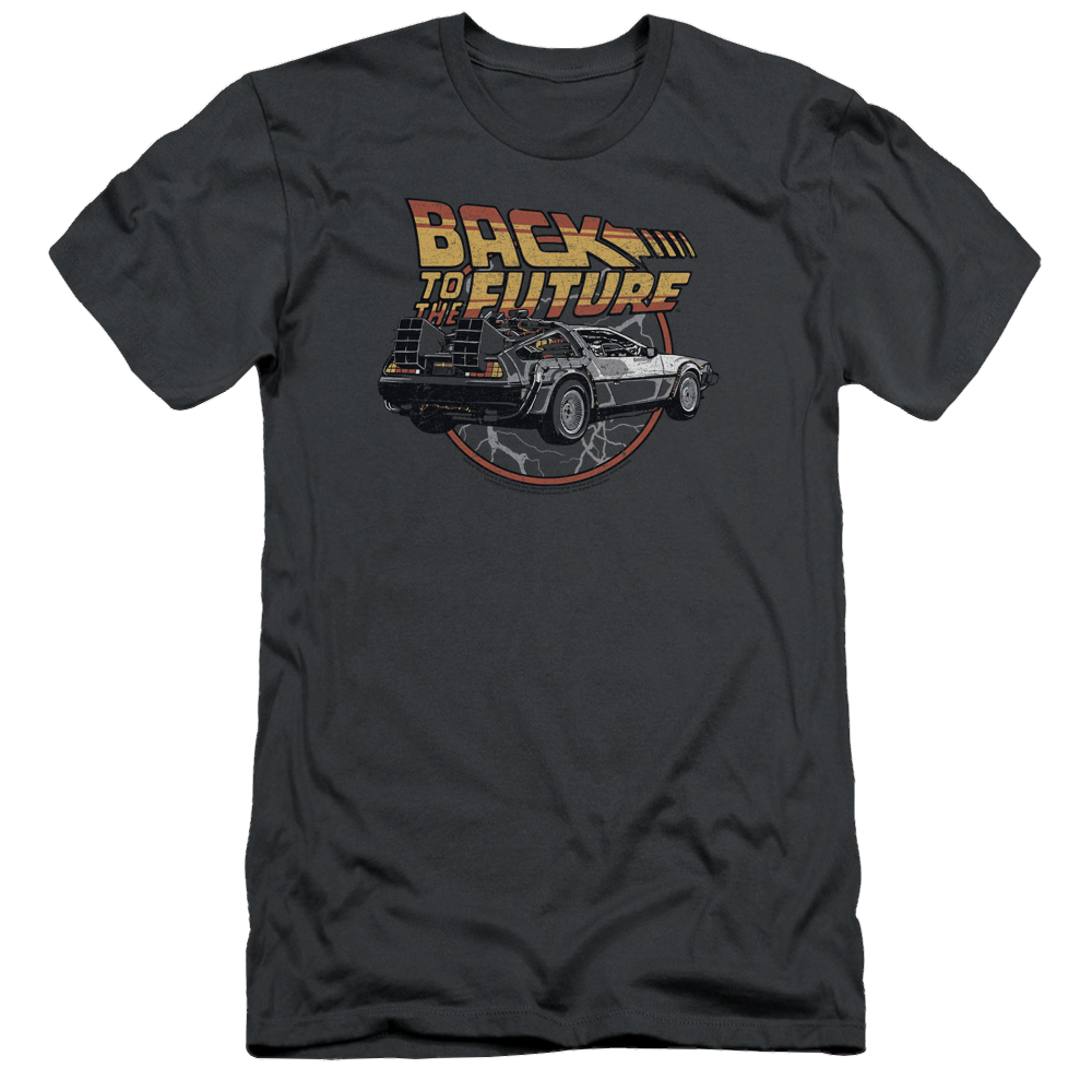 Back To The Future Time Machine - Men's Slim Fit T-Shirt Men's Slim Fit T-Shirt Back to the Future