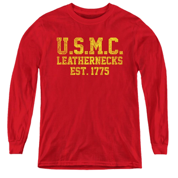 U.S. Marine Corps. Leathernecks - Youth Long Sleeve T-Shirt Youth Long Sleeve T-Shirt U.S. Marine Corps.