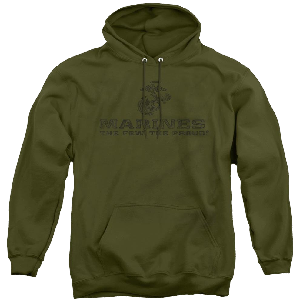 U.S. Marine Corps. Distressed Logo - Pullover Hoodie Pullover Hoodie U.S. Marine Corps.