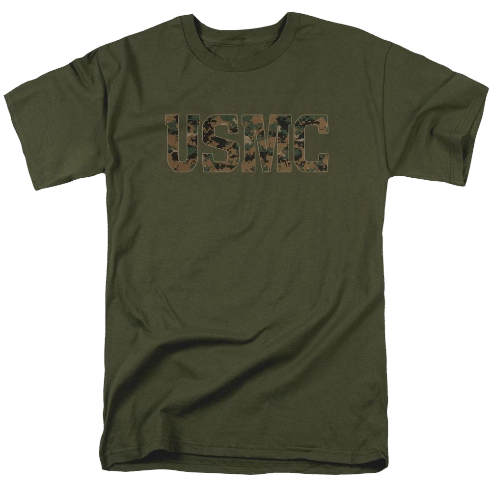 U.S. Marine Corps. Usmc Camo Fill - Men's Regular Fit T-Shirt Men's Regular Fit T-Shirt U.S. Marine Corps.