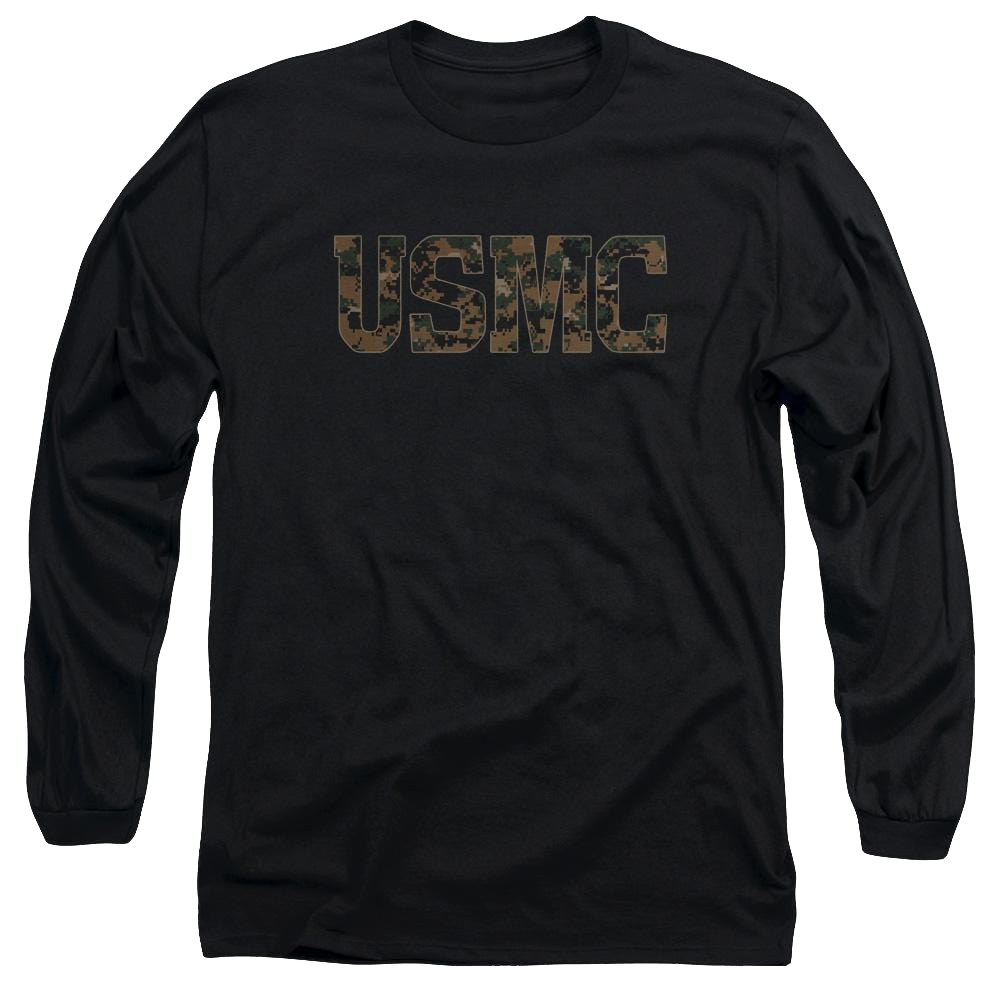 U.S. Marine Corps Usmc Camo Fill Men's Long Sleeve T-Shirt Men's Long Sleeve T-Shirt U.S. Marine Corps.
