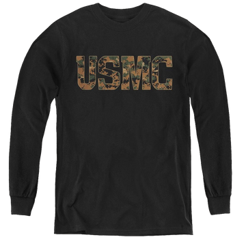 U.S. Marine Corps. Usmc Camo Fill - Youth Long Sleeve T-Shirt Youth Long Sleeve T-Shirt U.S. Marine Corps.