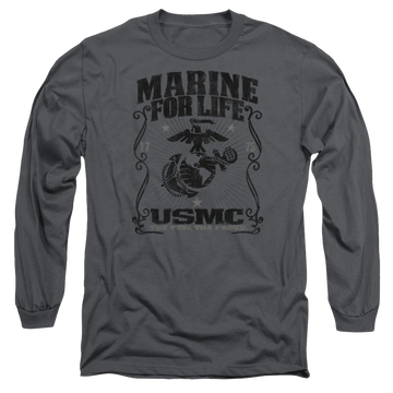 U.S. Marine Corps For Life Men's Long Sleeve T-Shirt Men's Long Sleeve T-Shirt U.S. Marine Corps.