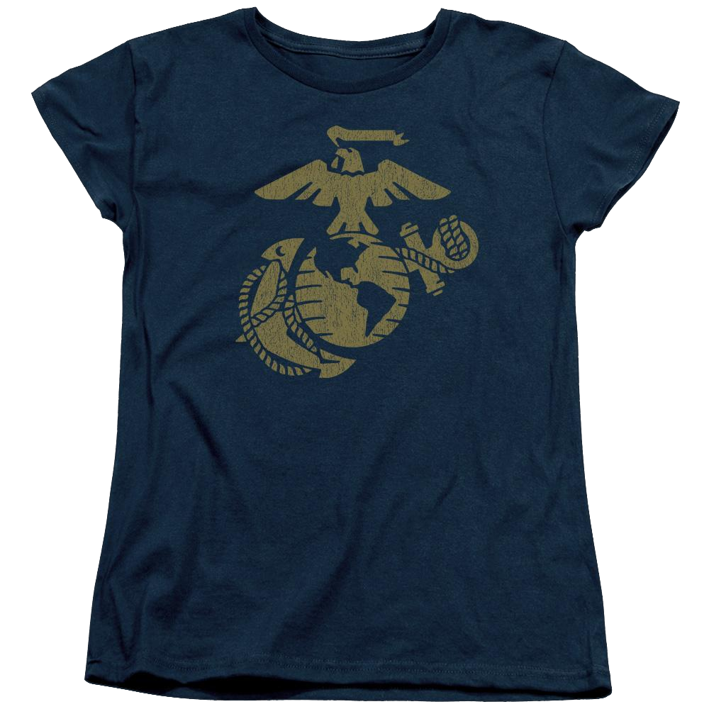 U.S. Marine Corps Gold Emblem Women's T-Shirt Women's T-Shirt U.S. Marine Corps.