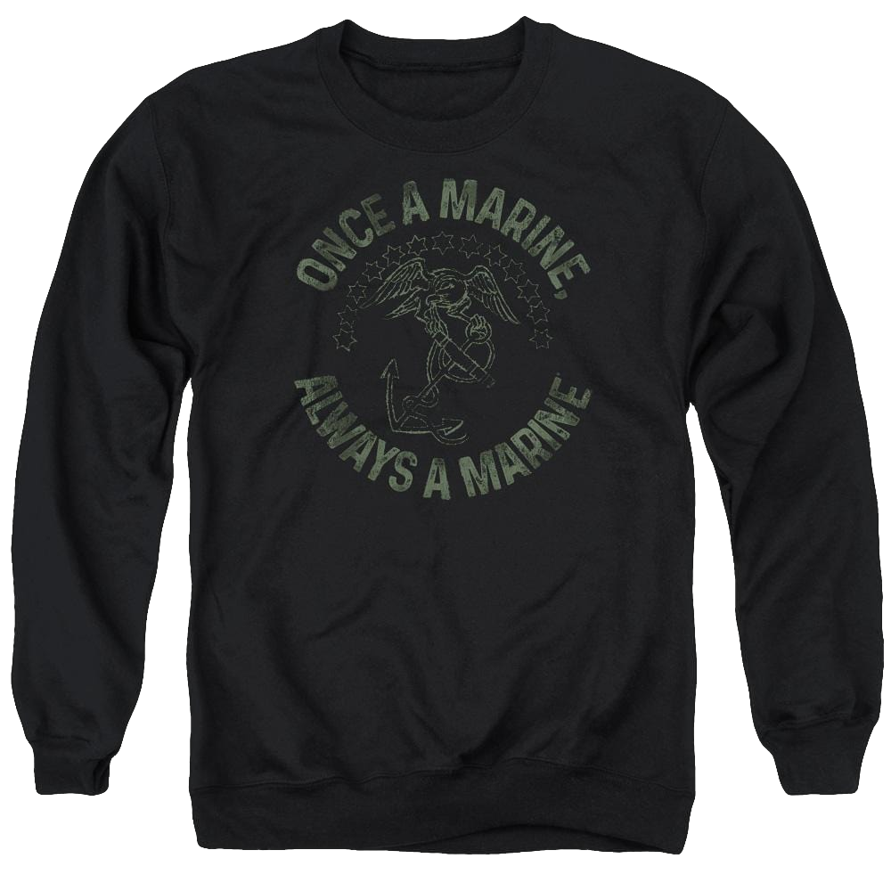 U.S. Marine Corps Always A Marine Men's Crewneck Sweatshirt Men's Crewneck Sweatshirt U.S. Marine Corps.