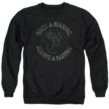U.S. Marine Corps Always A Marine Men's Crewneck Sweatshirt Men's Crewneck Sweatshirt U.S. Marine Corps.