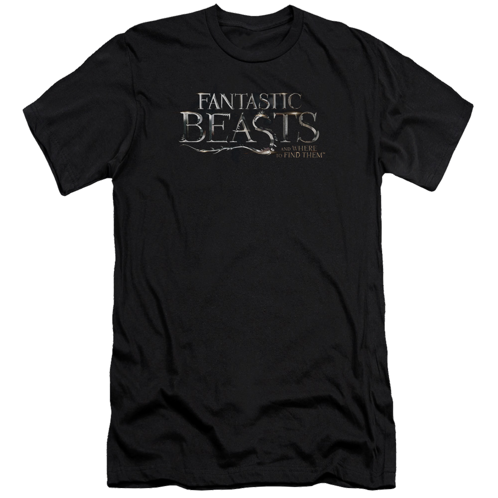 Fantastic Beasts Logo - Men's Premium Slim Fit T-Shirt Men's Premium Slim Fit T-Shirt Fantastic Beasts