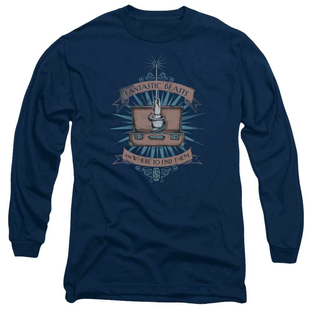 Fantastic Beasts Briefcase - Men's Long Sleeve T-Shirt Men's Long Sleeve T-Shirt Fantastic Beasts