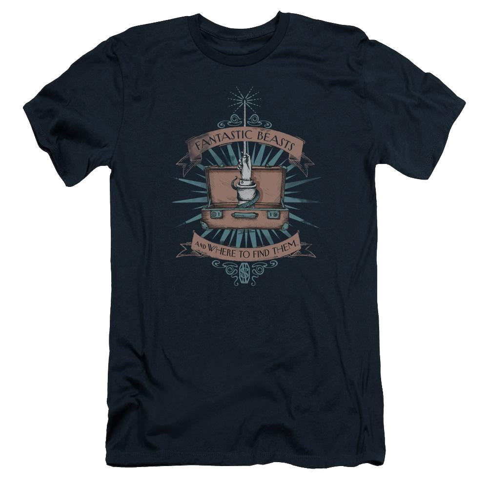 Fantastic Beasts Briefcase - Men's Premium Slim Fit T-Shirt Men's Premium Slim Fit T-Shirt Fantastic Beasts