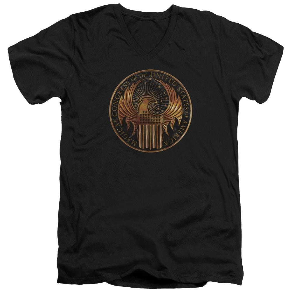 Fantastic Beasts Magical Congress Crest - Men's V-Neck T-Shirt Men's V-Neck T-Shirt Fantastic Beasts