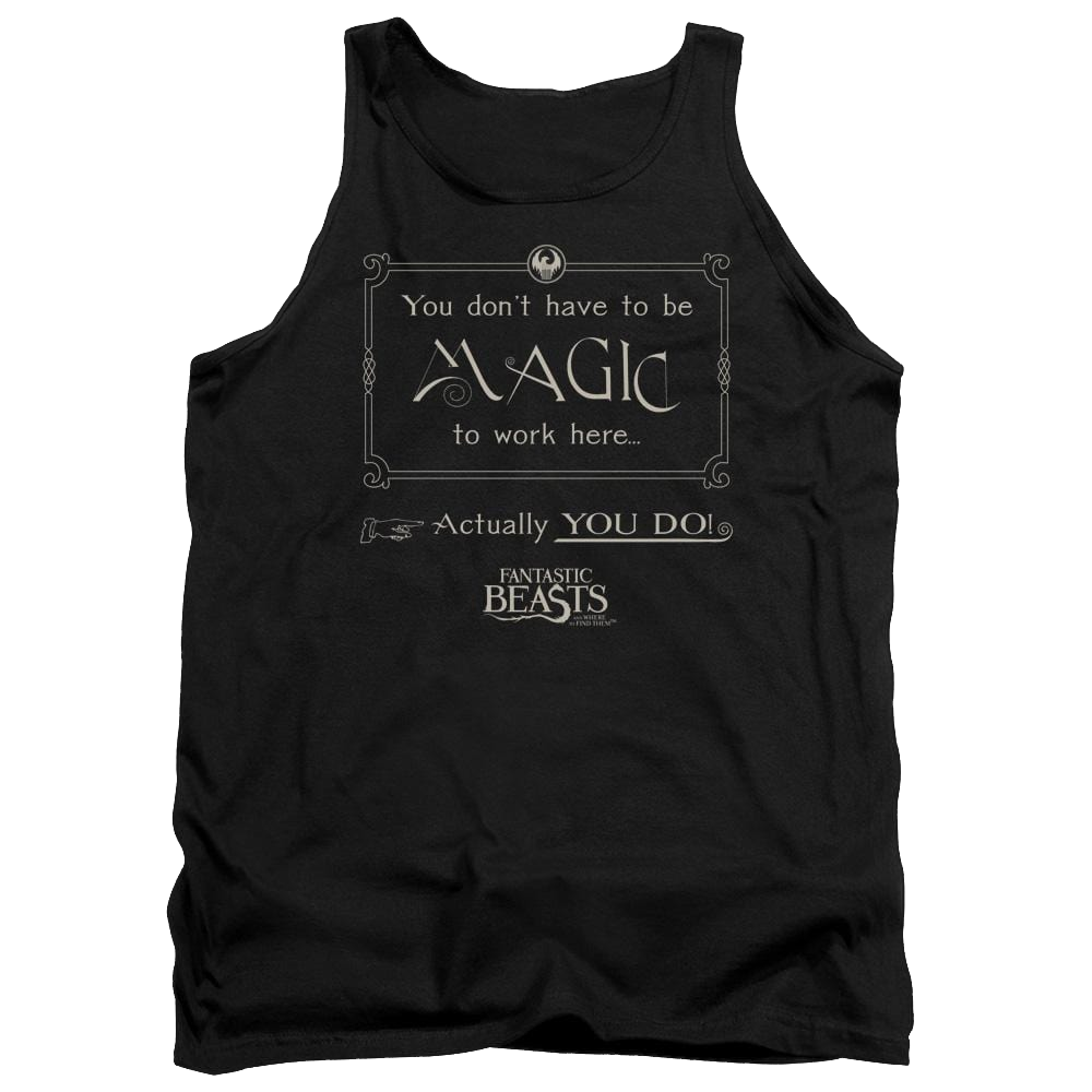 Fantastic Beasts Magic To Work Here Men's Tank Men's Tank Fantastic Beasts
