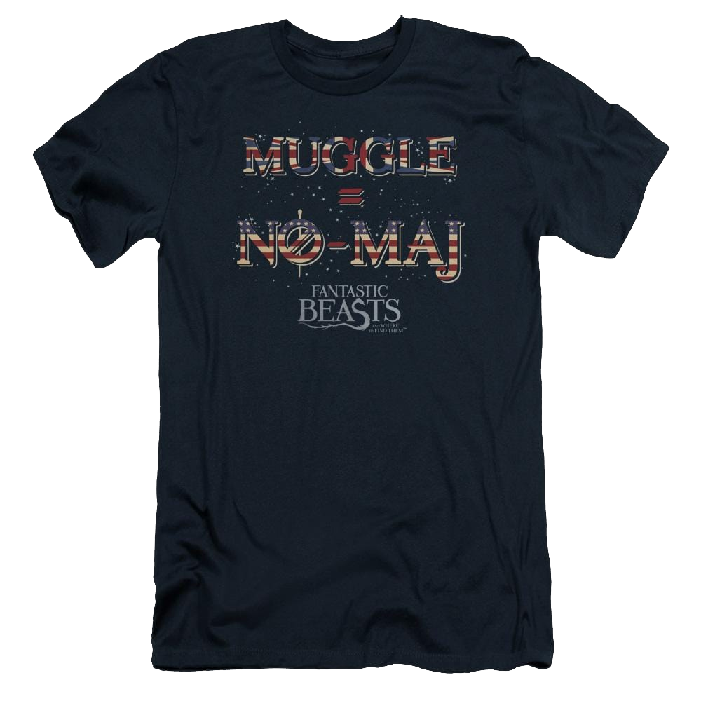 Fantastic Beasts Uk Us No Maj - Men's Premium Slim Fit T-Shirt Men's Premium Slim Fit T-Shirt Fantastic Beasts