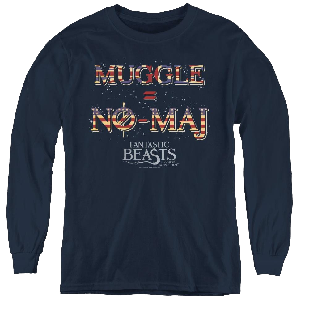 Fantastic Beasts And Where To Find Them Uk Us No Maj - Youth Long Sleeve T-Shirt Youth Long Sleeve T-Shirt Fantastic Beasts