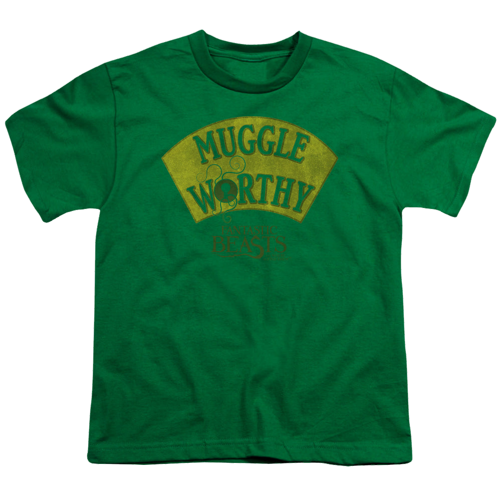Fantastic Beasts and Where to Find Them Muggle Worthy - Youth T-Shirt Youth T-Shirt (Ages 8-12) Fantastic Beasts