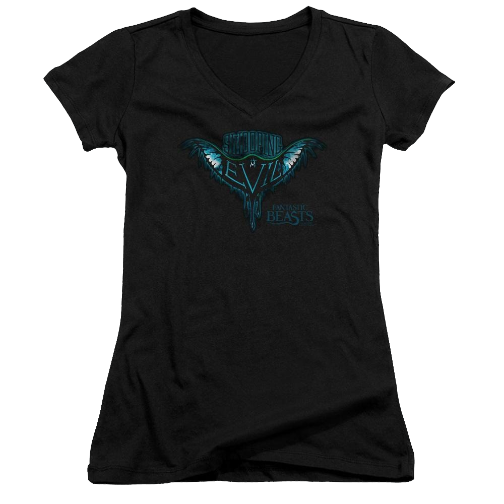 Fantastic Beasts Swooping Evil - Juniors V-Neck T-Shirt Juniors V-Neck T-Shirt Fantastic Beasts