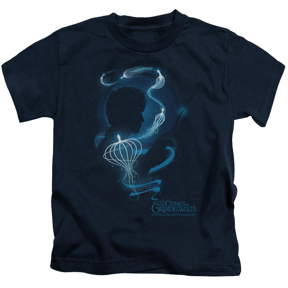 Fantastic Beasts And The Crimes Of Grindlewald Newt Silhouette - Kid's T-Shirt Kid's T-Shirt (Ages 4-7) Fantastic Beasts