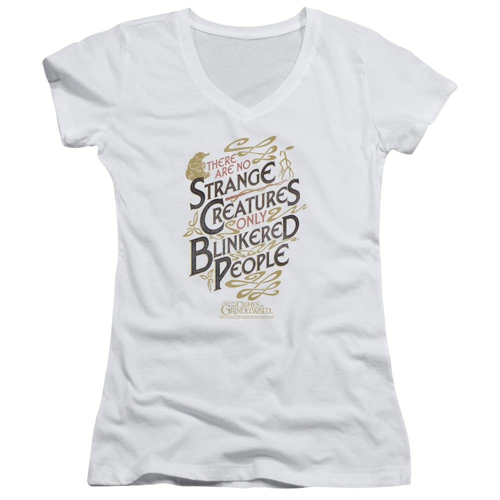 Fantastic Beasts And Blinkered People - Juniors V-Neck T-Shirt Juniors V-Neck T-Shirt Fantastic Beasts