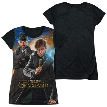 Fantastic Beasts and the Crimes of Grindlewald Team Up juniors black back t-shirt