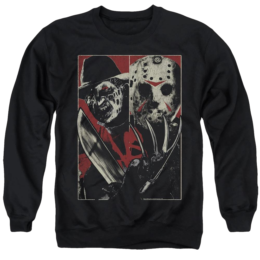 Freddy Vs Jason Vs - Men's Crewneck Sweatshirt Men's Crewneck Sweatshirt Freddy vs Jason