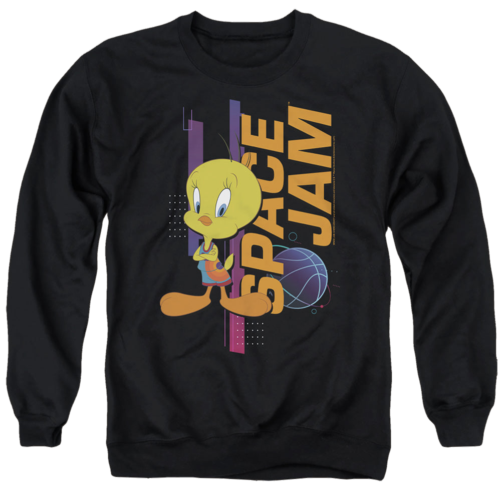 Space Jam - A New Legacy Tweety Standing - Men's Crewneck Sweatshirt Men's Crewneck Sweatshirt Space Jam - A New Legacy