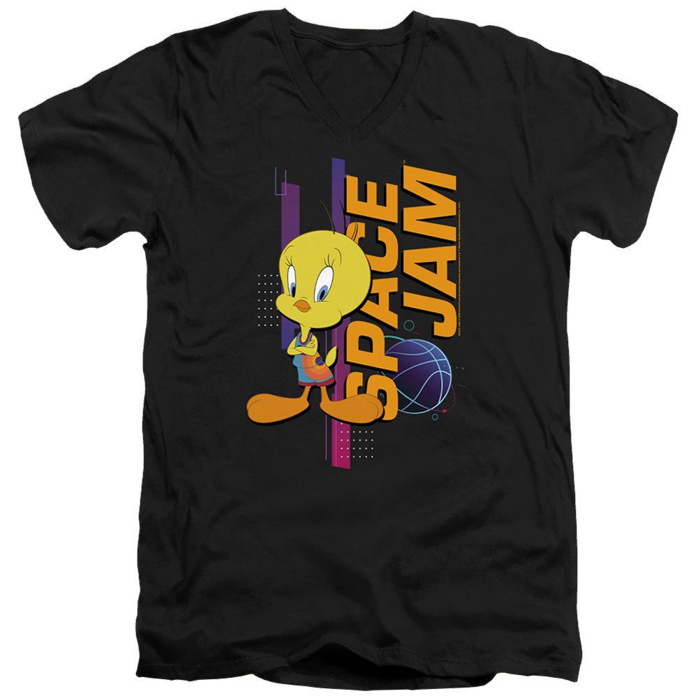 Space Jam - A New Legacy Tweety Standing - Men's V-Neck T-Shirt Men's V-Neck T-Shirt Space Jam - A New Legacy