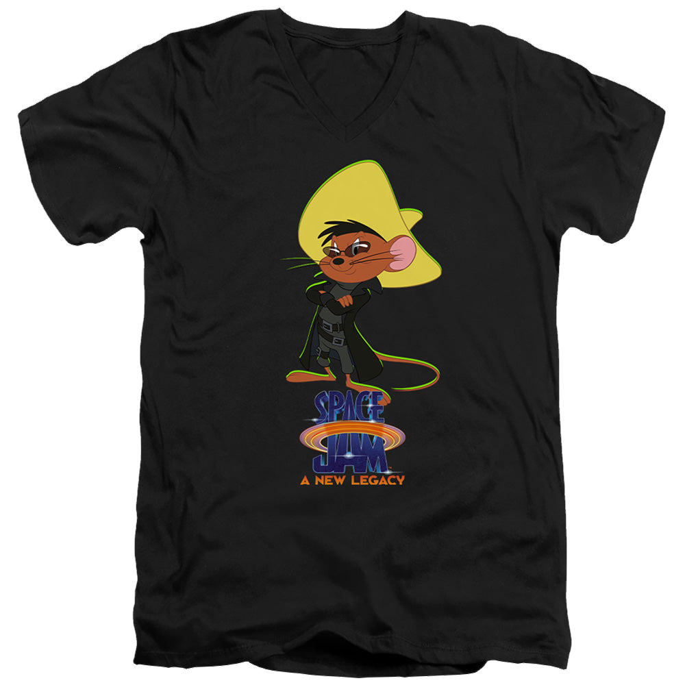 Space Jam - A New Legacy Speedy Matrix - Men's V-Neck T-Shirt Men's V-Neck T-Shirt Space Jam - A New Legacy