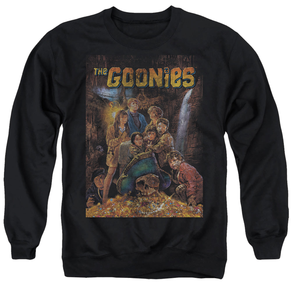 Goonies, The Poster - Men's Crewneck Sweatshirt Men's Crewneck Sweatshirt The Goonies