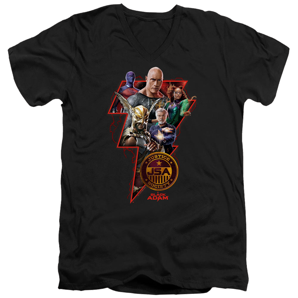 Black Adam Black Adam Character Bolt - Men's V-Neck T-Shirt Men's V-Neck T-Shirt Black Adam