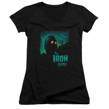 Iron Giant, The Look To The Stars - Juniors V-Neck T-Shirt Juniors V-Neck T-Shirt The Iron Giant