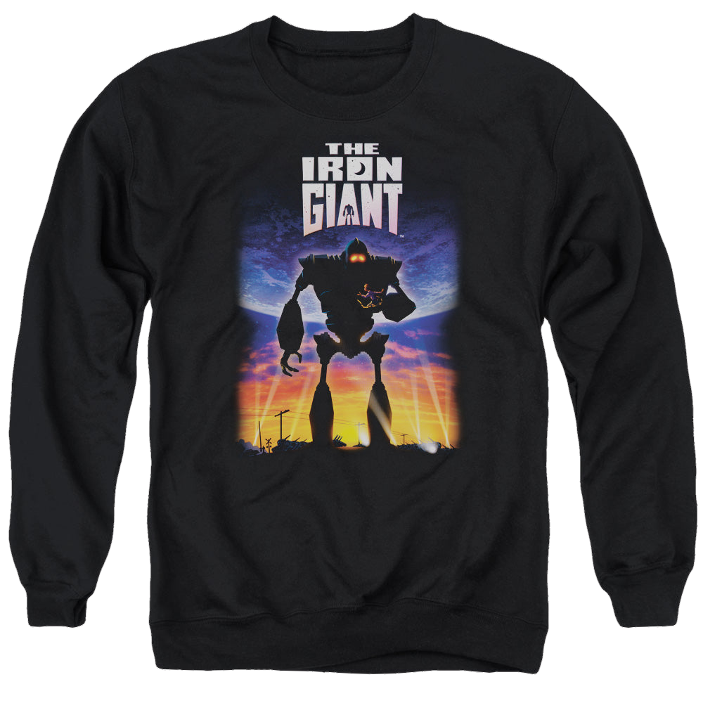 Iron Giant, The Poster - Men's Crewneck Sweatshirt Men's Crewneck Sweatshirt The Iron Giant
