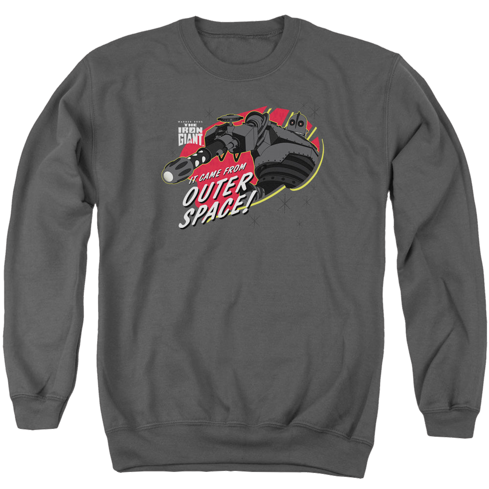 Iron Giant, The Outer Space - Men's Crewneck Sweatshirt Men's Crewneck Sweatshirt The Iron Giant