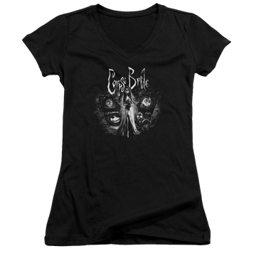 Corpse Bride Bride To Be - Juniors V-Neck T-Shirt Juniors V-Neck T-Shirt Corpse Bride