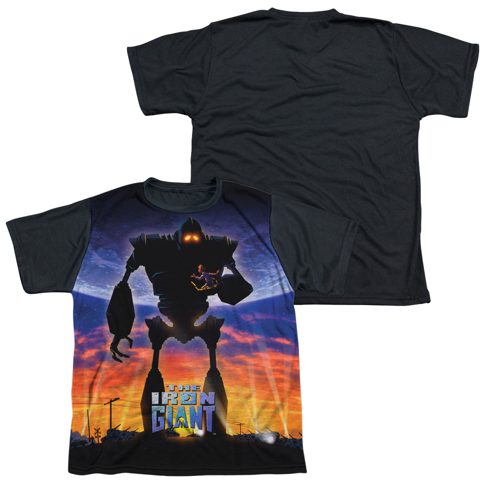 Iron Giant, The Giant Poster - Youth Black Back T-Shirt Youth Black Back T-Shirt (Ages 8-12) The Iron Giant