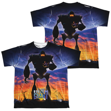 The Iron Giant Giant Poster youth all-over print t-shirt for ages 8 to 12