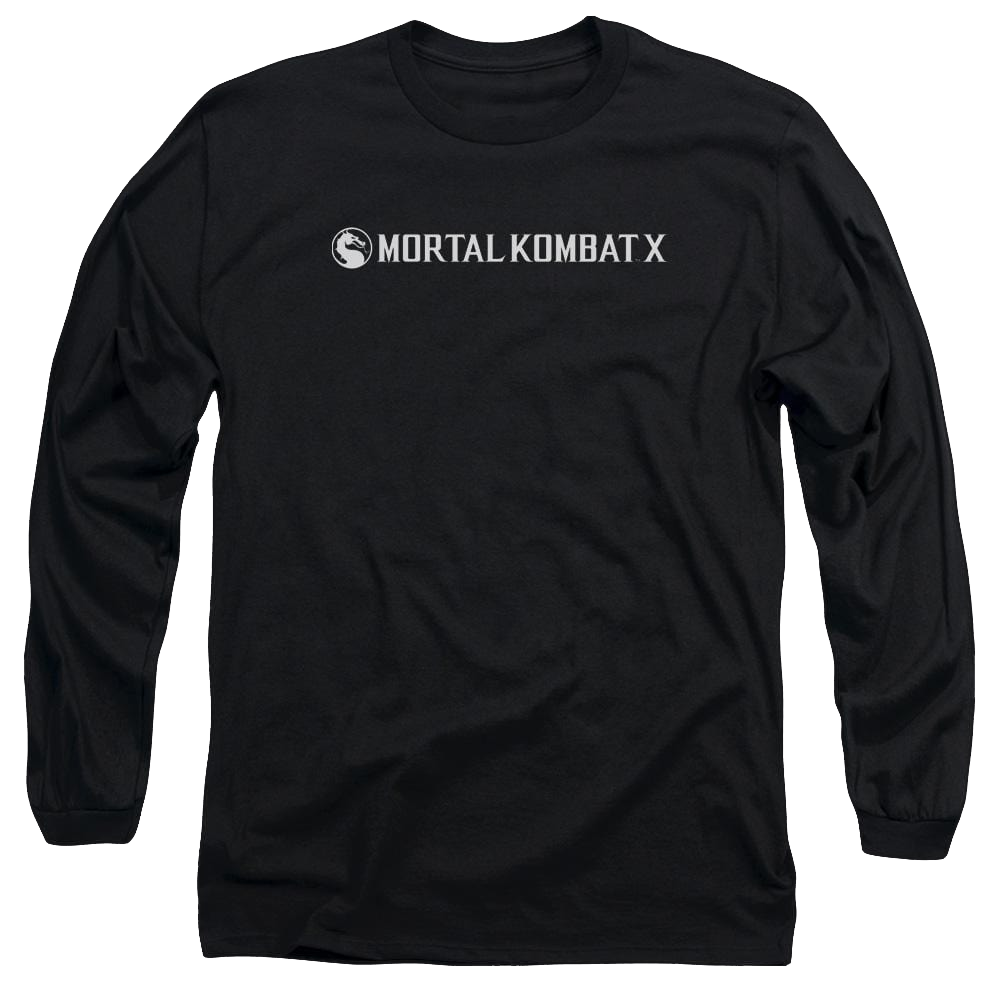 Mortal Kombat Horizontal Logo Men's Long Sleeve T-Shirt Men's Long Sleeve T-Shirt Mortal Kombat