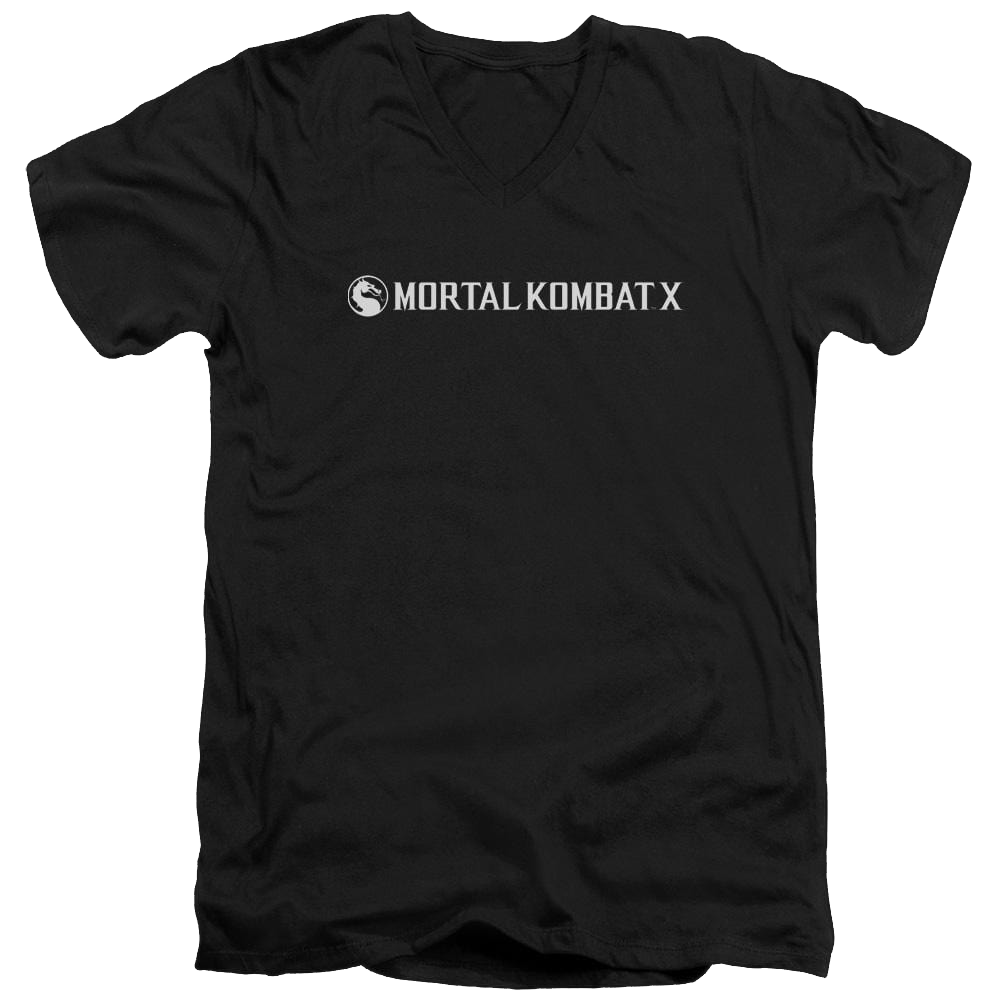 Mortal Kombat Horizontal Logo Men's V-Neck T-Shirt Men's V-Neck T-Shirt Mortal Kombat