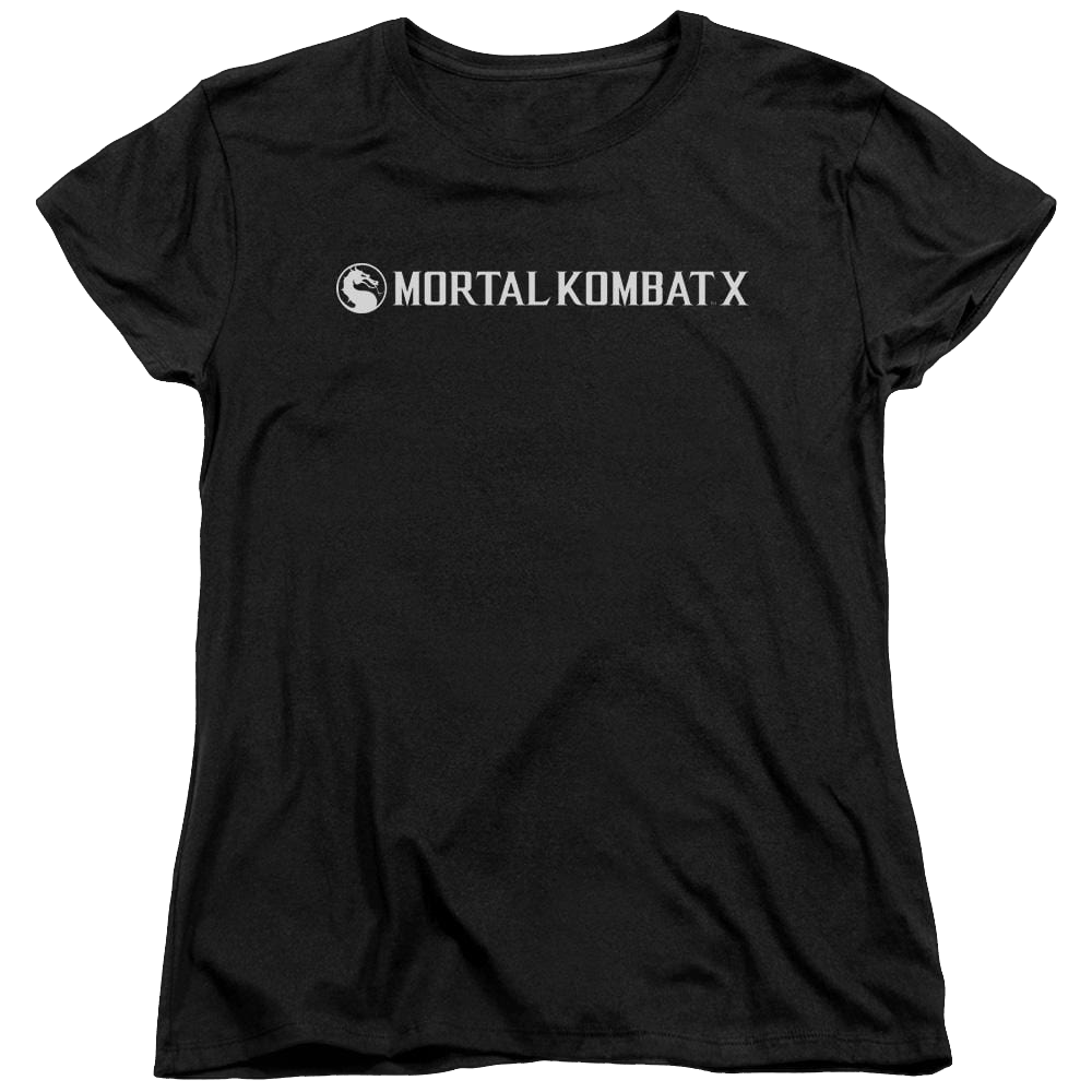 Mortal Kombat Horizontal Logo Women's T-Shirt Women's T-Shirt Mortal Kombat
