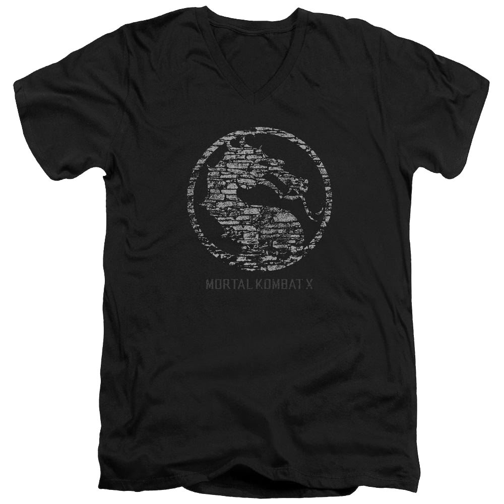 Mortal Kombat Stone Seal Men's V-Neck T-Shirt Men's V-Neck T-Shirt Mortal Kombat