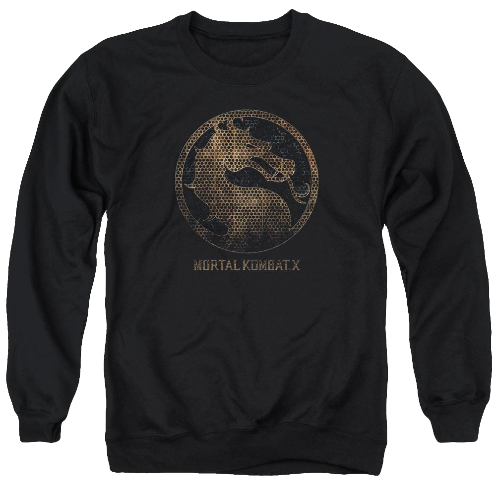 Mortal Kombat Metal Seal Men's Crewneck Sweatshirt Men's Crewneck Sweatshirt Mortal Kombat