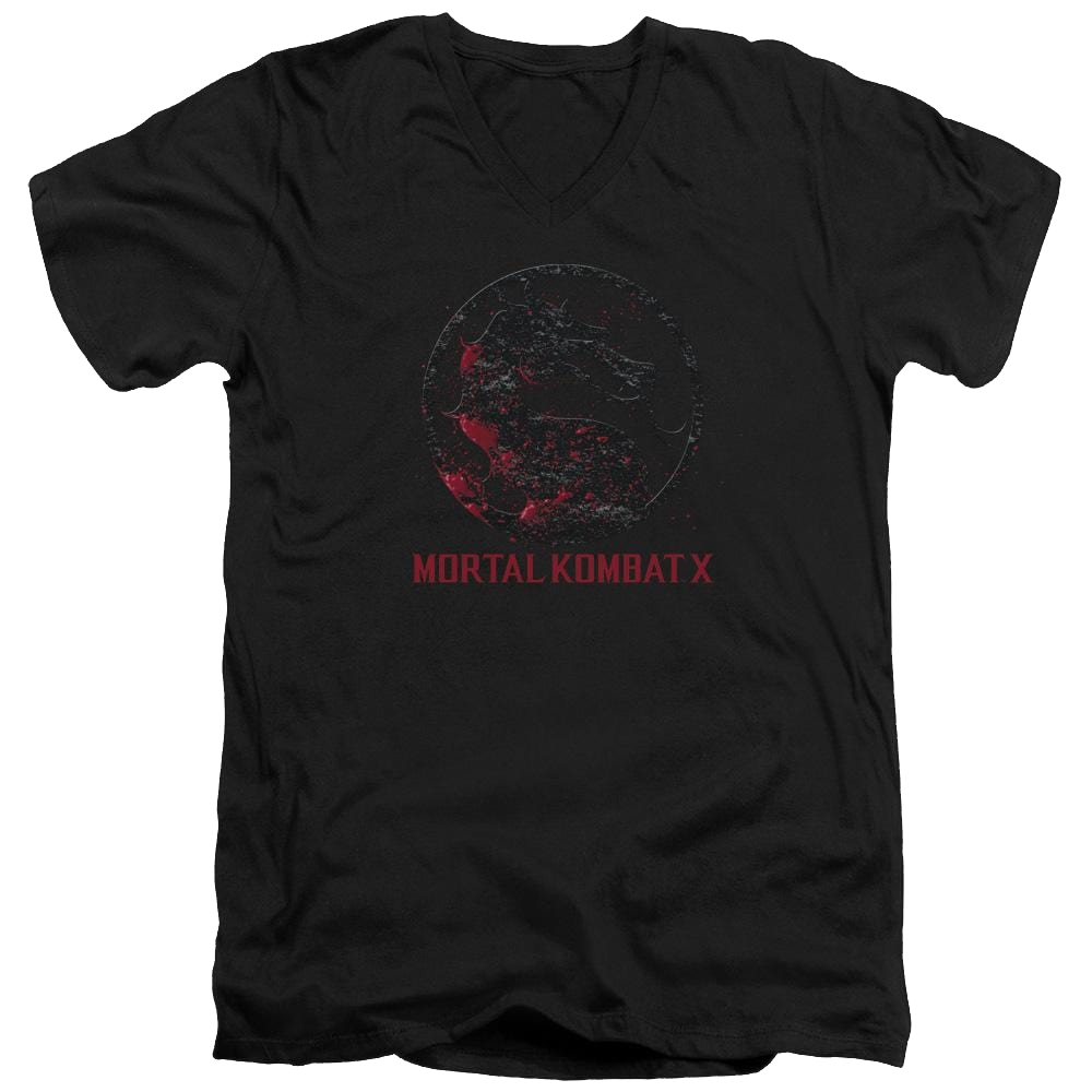 Mortal Kombat Bloody Seal Men's V-Neck T-Shirt Men's V-Neck T-Shirt Mortal Kombat